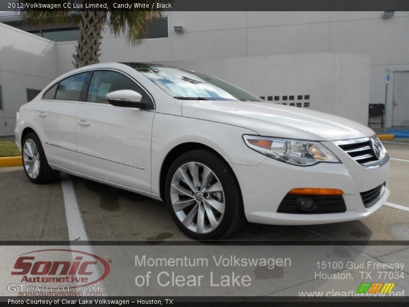 Candy White / Black 2012 Volkswagen CC Lux Limited
