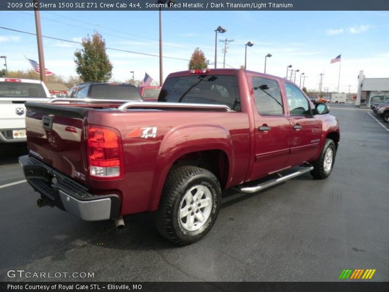 Sonoma Red Metallic / Dark Titanium/Light Titanium 2009 GMC Sierra 1500 SLE Z71 Crew Cab 4x4