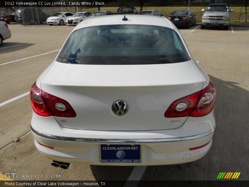 Candy White / Black 2012 Volkswagen CC Lux Limited