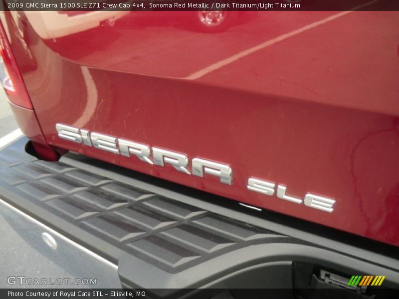 Sonoma Red Metallic / Dark Titanium/Light Titanium 2009 GMC Sierra 1500 SLE Z71 Crew Cab 4x4