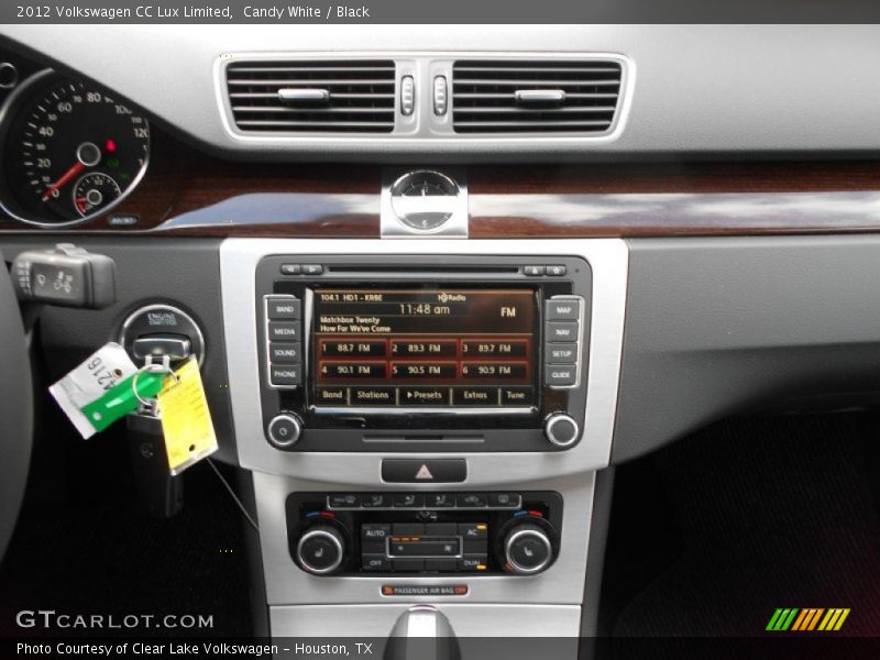 Candy White / Black 2012 Volkswagen CC Lux Limited