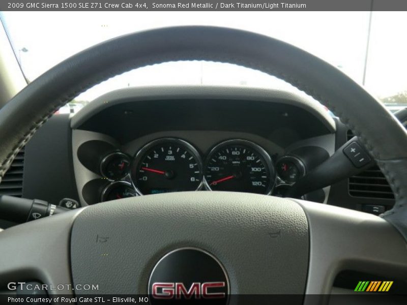 Sonoma Red Metallic / Dark Titanium/Light Titanium 2009 GMC Sierra 1500 SLE Z71 Crew Cab 4x4