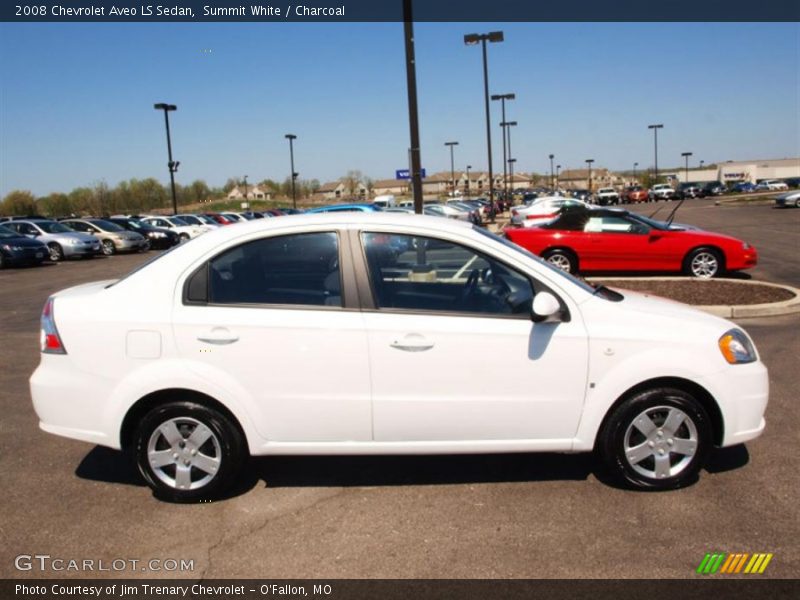 Summit White / Charcoal 2008 Chevrolet Aveo LS Sedan