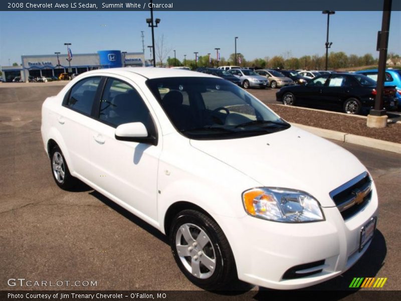 Summit White / Charcoal 2008 Chevrolet Aveo LS Sedan