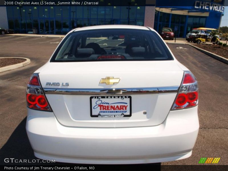 Summit White / Charcoal 2008 Chevrolet Aveo LS Sedan