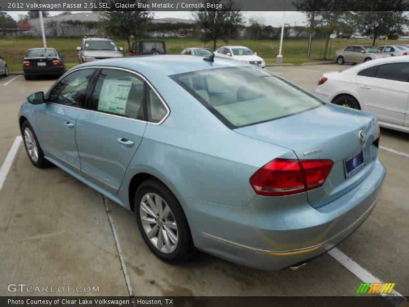 Glacier Blue Metallic / Cornsilk Beige 2012 Volkswagen Passat 2.5L SEL