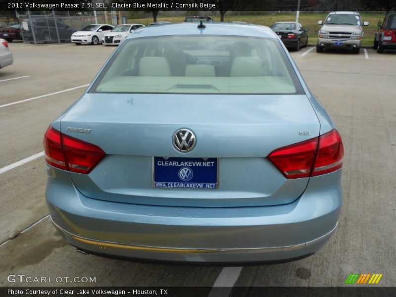Glacier Blue Metallic / Cornsilk Beige 2012 Volkswagen Passat 2.5L SEL