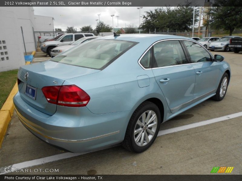 Glacier Blue Metallic / Cornsilk Beige 2012 Volkswagen Passat 2.5L SEL