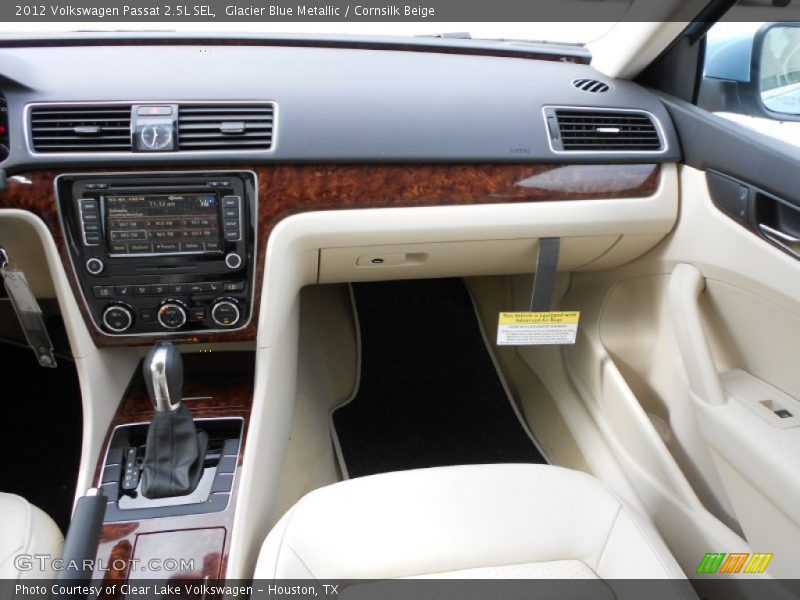 Glacier Blue Metallic / Cornsilk Beige 2012 Volkswagen Passat 2.5L SEL