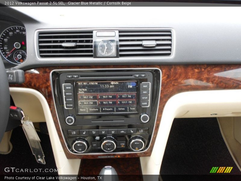 Glacier Blue Metallic / Cornsilk Beige 2012 Volkswagen Passat 2.5L SEL