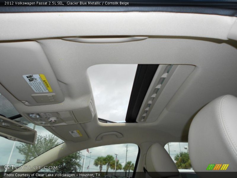 Glacier Blue Metallic / Cornsilk Beige 2012 Volkswagen Passat 2.5L SEL