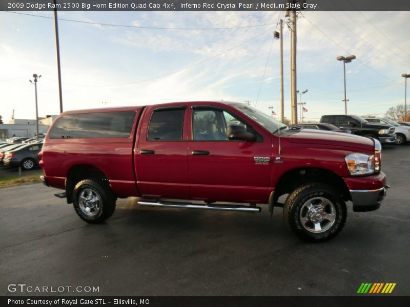 Inferno Red Crystal Pearl / Medium Slate Gray 2009 Dodge Ram 2500 Big Horn Edition Quad Cab 4x4