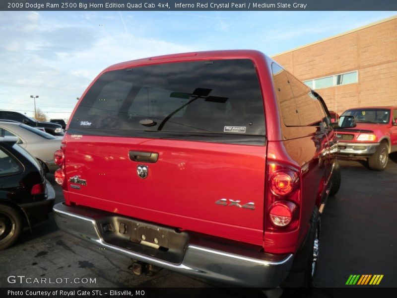Inferno Red Crystal Pearl / Medium Slate Gray 2009 Dodge Ram 2500 Big Horn Edition Quad Cab 4x4
