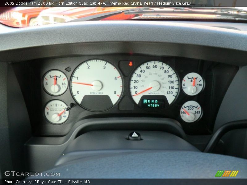 Inferno Red Crystal Pearl / Medium Slate Gray 2009 Dodge Ram 2500 Big Horn Edition Quad Cab 4x4