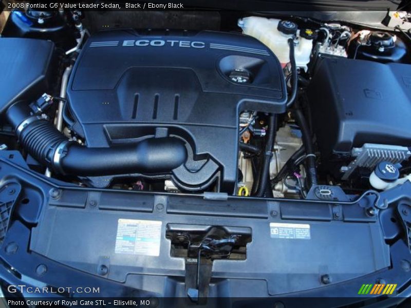 Black / Ebony Black 2008 Pontiac G6 Value Leader Sedan