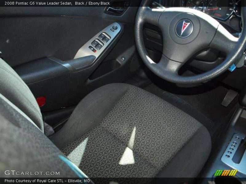 Black / Ebony Black 2008 Pontiac G6 Value Leader Sedan