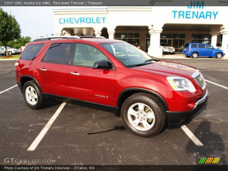 Red Jewel Tintcoat / Titanium 2007 GMC Acadia SLE AWD