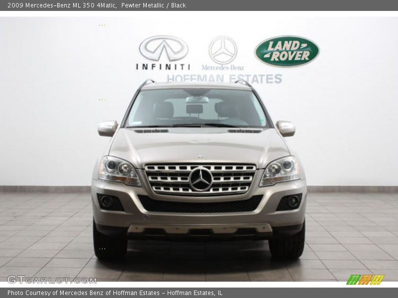 Pewter Metallic / Black 2009 Mercedes-Benz ML 350 4Matic