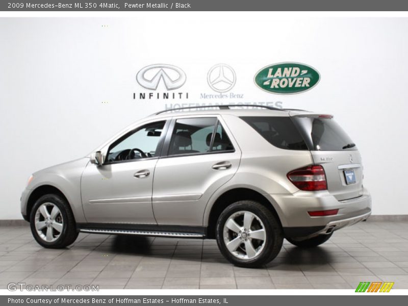 Pewter Metallic / Black 2009 Mercedes-Benz ML 350 4Matic