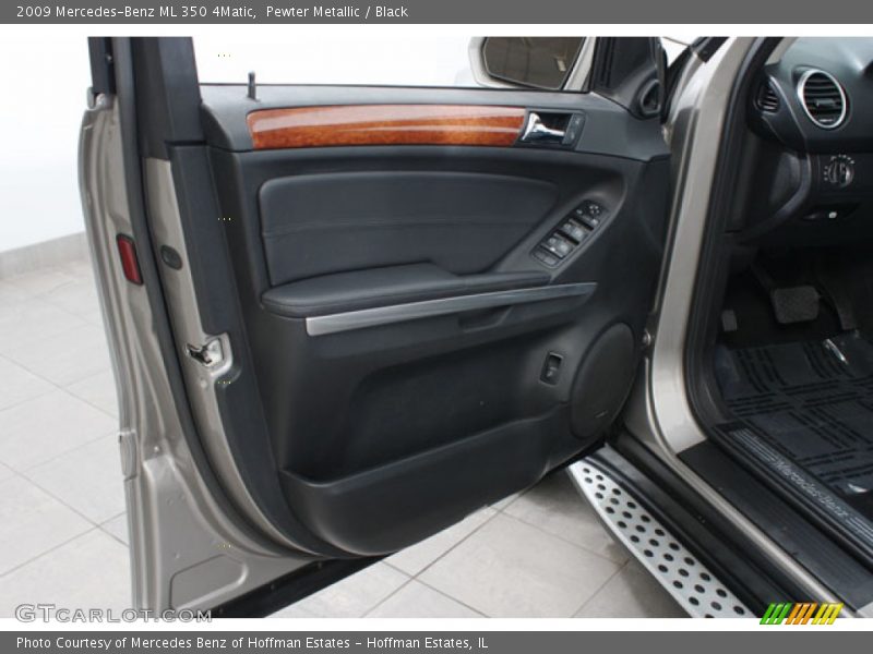 Pewter Metallic / Black 2009 Mercedes-Benz ML 350 4Matic