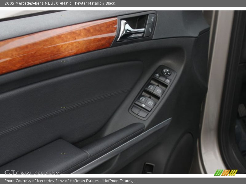 Pewter Metallic / Black 2009 Mercedes-Benz ML 350 4Matic