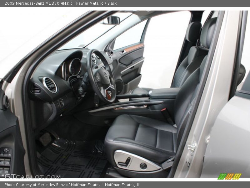 Pewter Metallic / Black 2009 Mercedes-Benz ML 350 4Matic