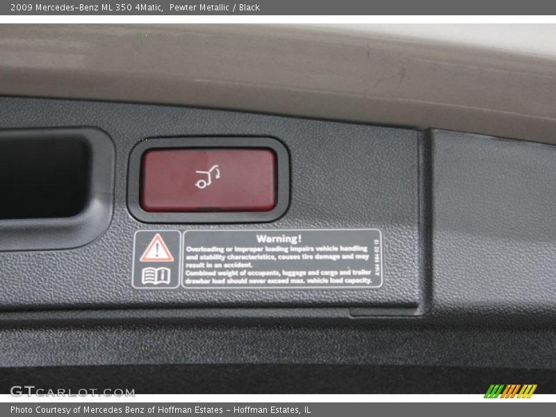 Pewter Metallic / Black 2009 Mercedes-Benz ML 350 4Matic