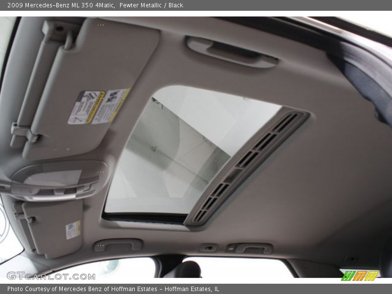 Pewter Metallic / Black 2009 Mercedes-Benz ML 350 4Matic