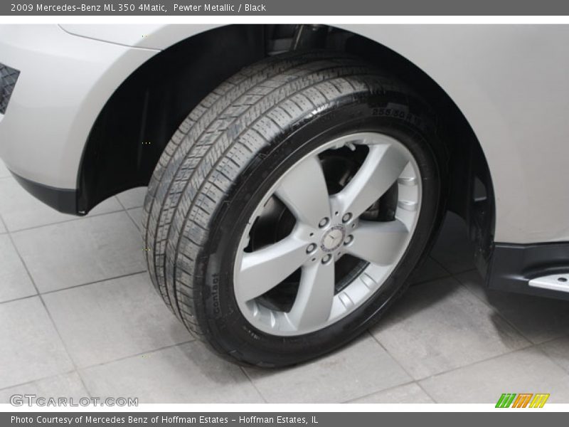 Pewter Metallic / Black 2009 Mercedes-Benz ML 350 4Matic