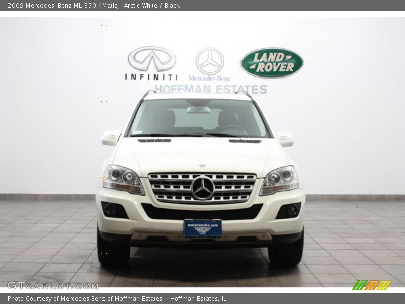Arctic White / Black 2009 Mercedes-Benz ML 350 4Matic