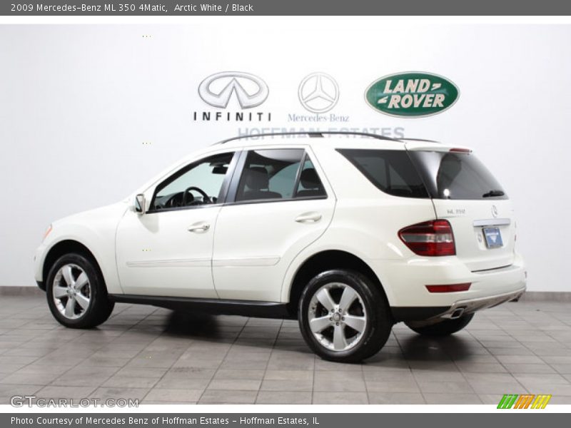 Arctic White / Black 2009 Mercedes-Benz ML 350 4Matic