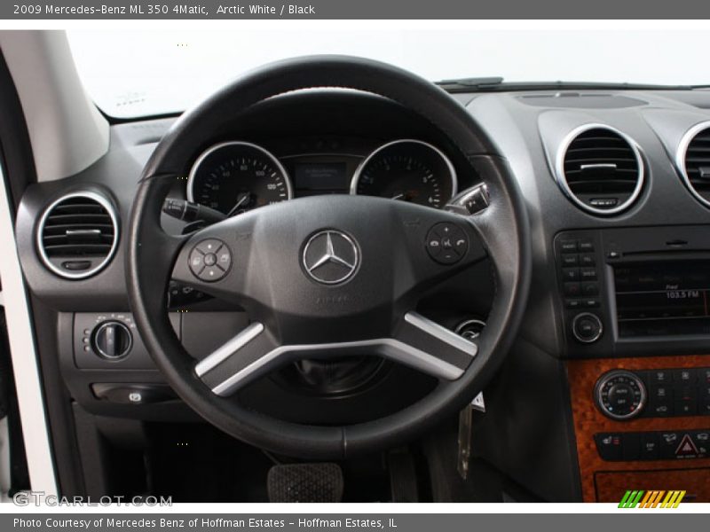 Arctic White / Black 2009 Mercedes-Benz ML 350 4Matic