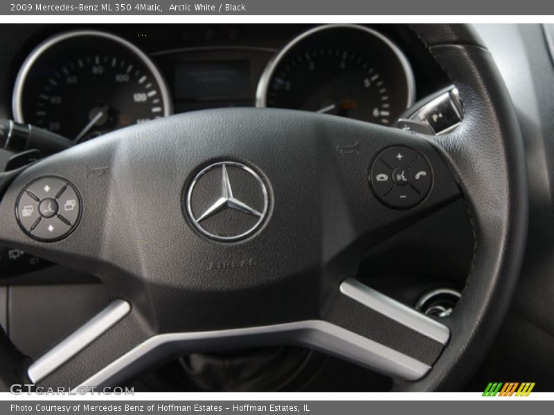 Arctic White / Black 2009 Mercedes-Benz ML 350 4Matic
