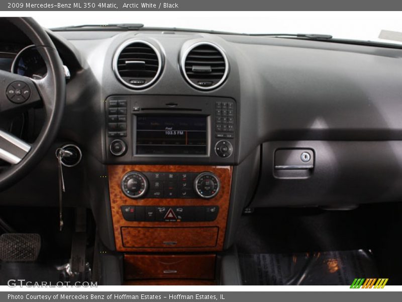 Arctic White / Black 2009 Mercedes-Benz ML 350 4Matic