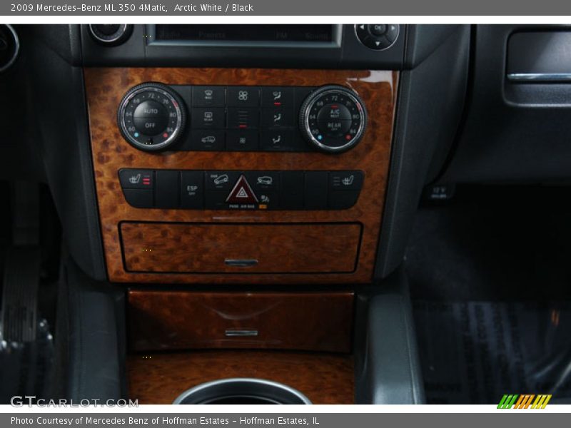 Arctic White / Black 2009 Mercedes-Benz ML 350 4Matic