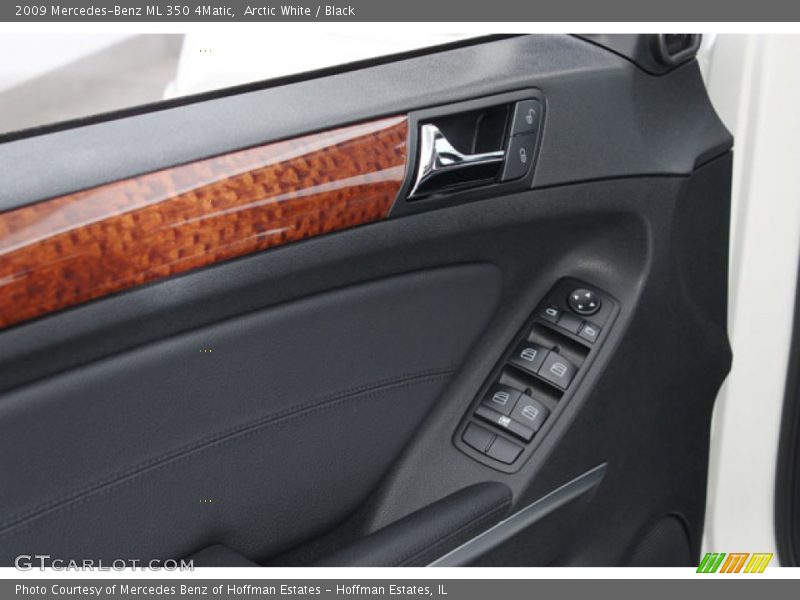 Arctic White / Black 2009 Mercedes-Benz ML 350 4Matic