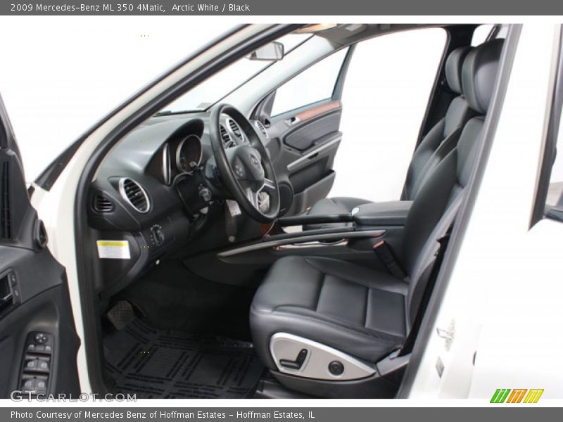 Arctic White / Black 2009 Mercedes-Benz ML 350 4Matic