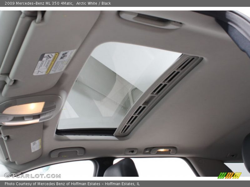 Arctic White / Black 2009 Mercedes-Benz ML 350 4Matic