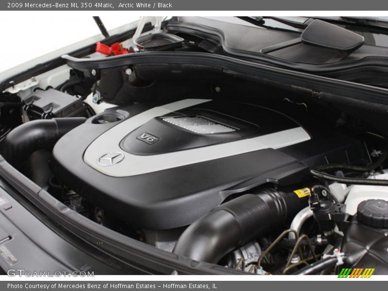 Arctic White / Black 2009 Mercedes-Benz ML 350 4Matic