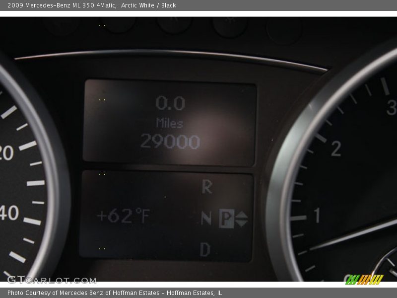 Arctic White / Black 2009 Mercedes-Benz ML 350 4Matic