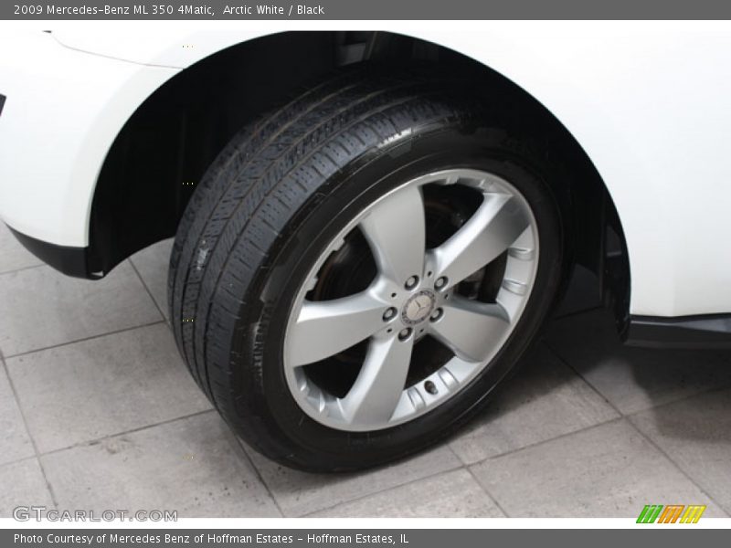 Arctic White / Black 2009 Mercedes-Benz ML 350 4Matic