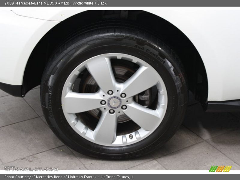 Arctic White / Black 2009 Mercedes-Benz ML 350 4Matic