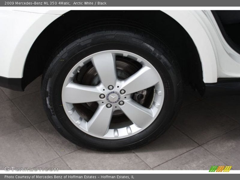 Arctic White / Black 2009 Mercedes-Benz ML 350 4Matic