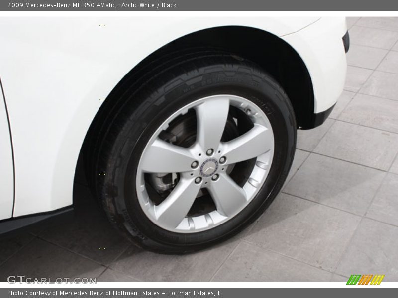 Arctic White / Black 2009 Mercedes-Benz ML 350 4Matic