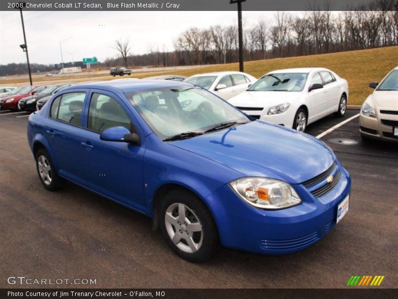 Blue Flash Metallic / Gray 2008 Chevrolet Cobalt LT Sedan