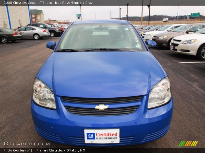 Blue Flash Metallic / Gray 2008 Chevrolet Cobalt LT Sedan