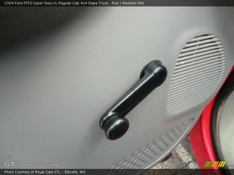 Red / Medium Flint 2004 Ford F550 Super Duty XL Regular Cab 4x4 Stake Truck