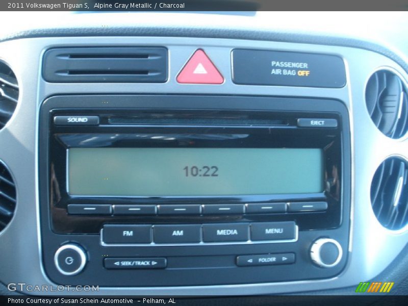 Alpine Gray Metallic / Charcoal 2011 Volkswagen Tiguan S