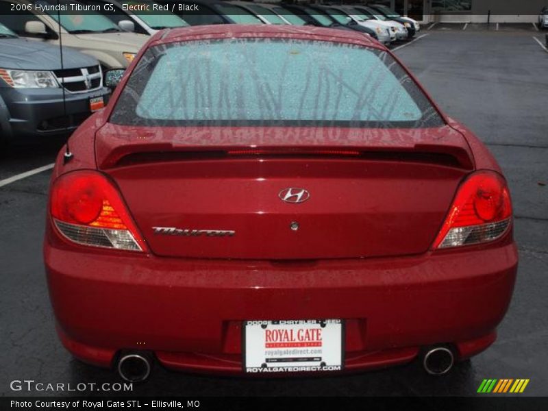Electric Red / Black 2006 Hyundai Tiburon GS