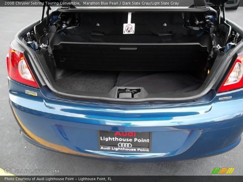 Marathon Blue Pearl / Dark Slate Gray/Light Slate Gray 2008 Chrysler Sebring Touring Convertible